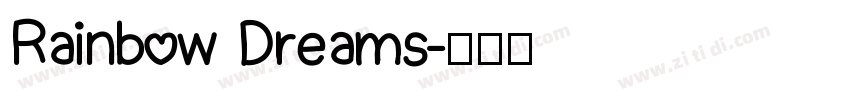 Rainbow Dreams字体转换